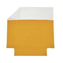 Parure Housse de Couette 2 Taies d'oreiller DUO Ocre 240 x 220 cm