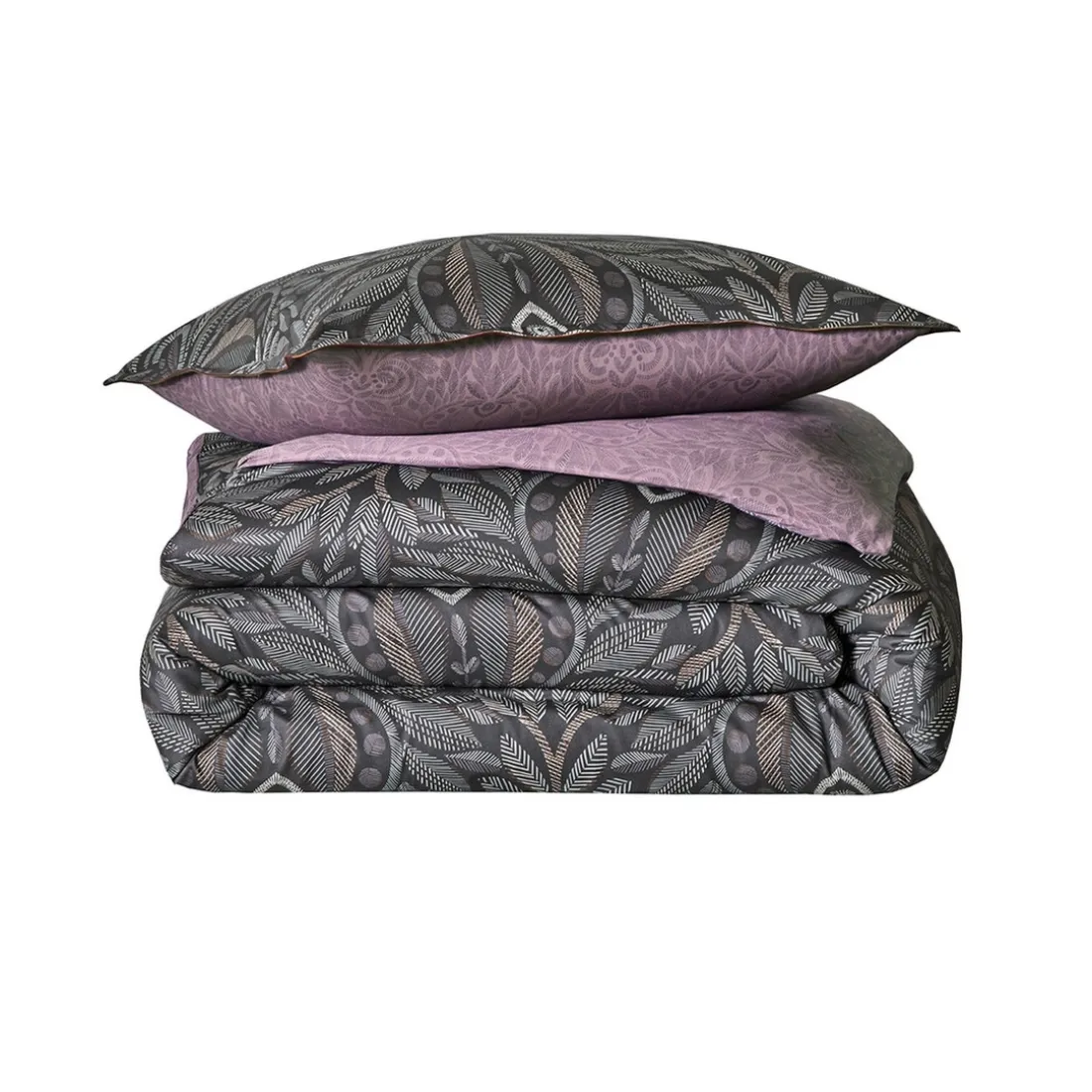 Parure Housse de Couette 2 Taies d'oreiller VIRTUOSO Bleu nuit
