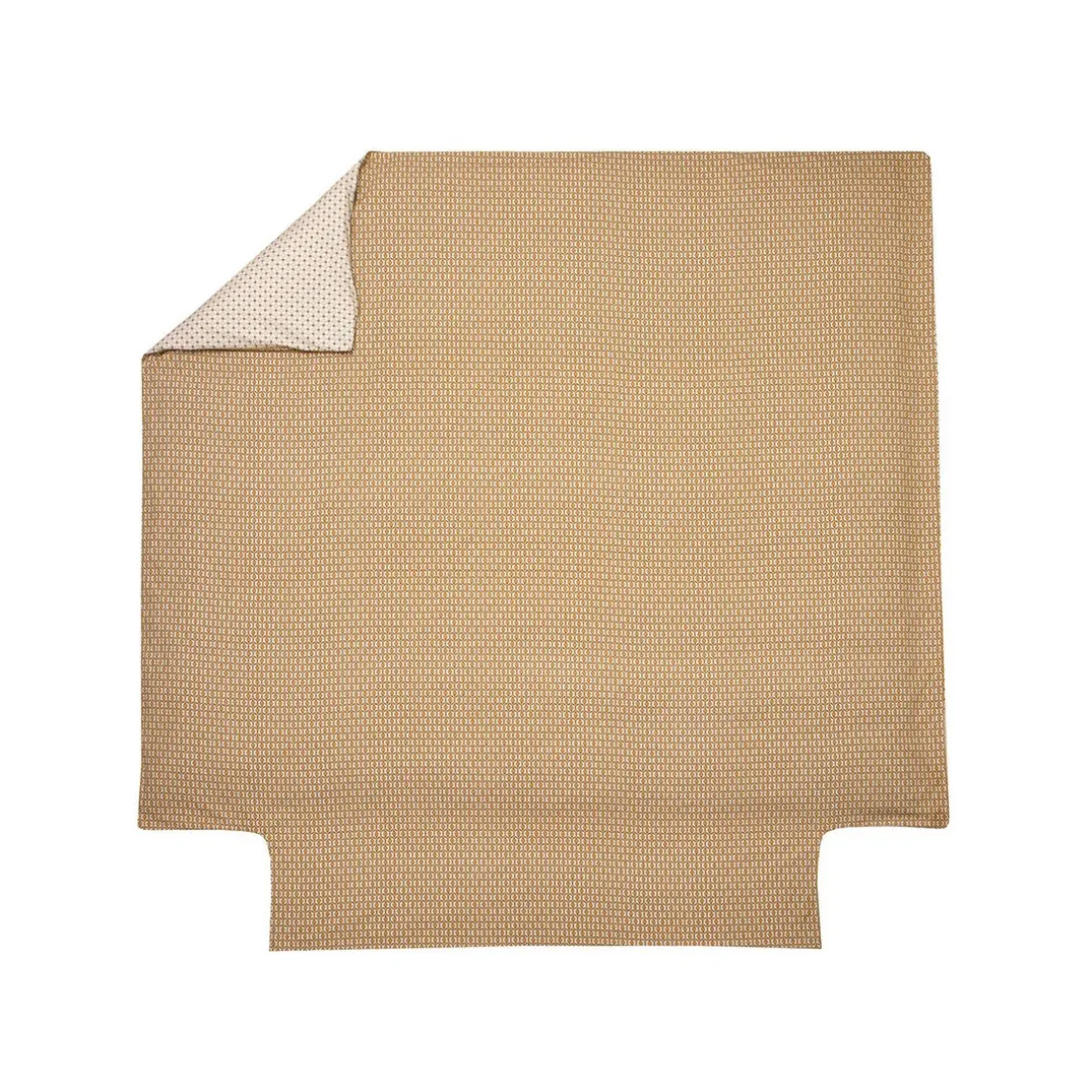 Parure Housse de couette + 2 taies 65 x 65 percale DANDY Ocre