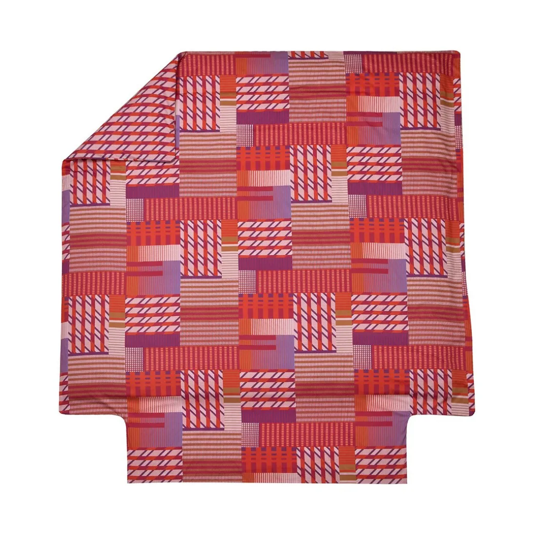 Parure Housse de couette + 2 taies 65 x 65 satin FUSION Ultraviolet