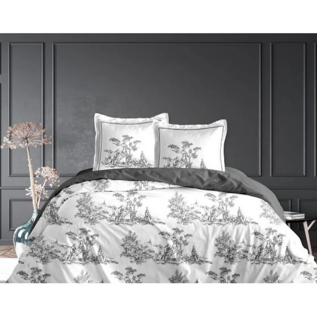 PARURE NUIT DE SEDUCTION GRIS + 2 TAIES