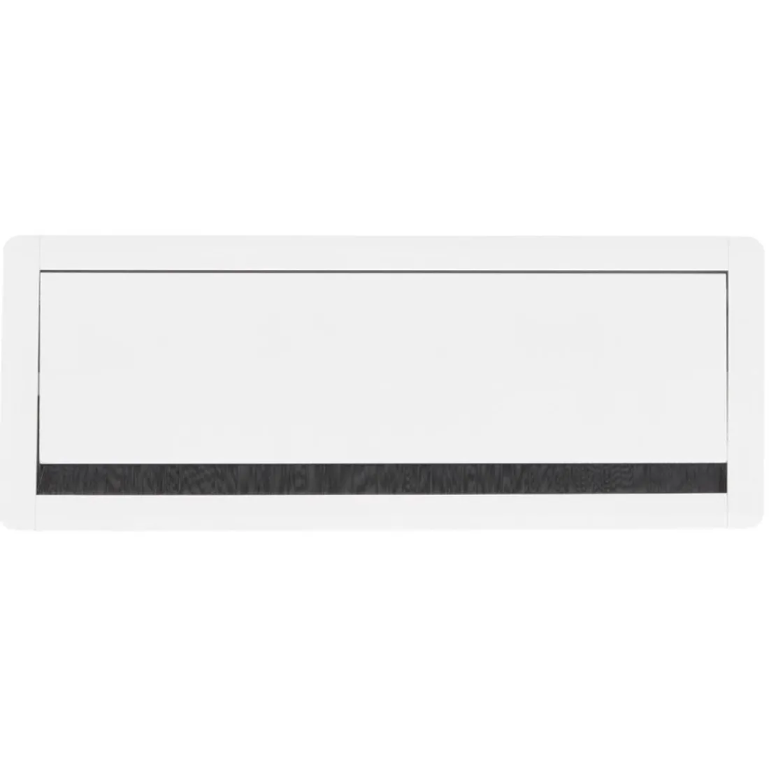 Passe-câbles 'SLOTI' en métal blanc pour bureau