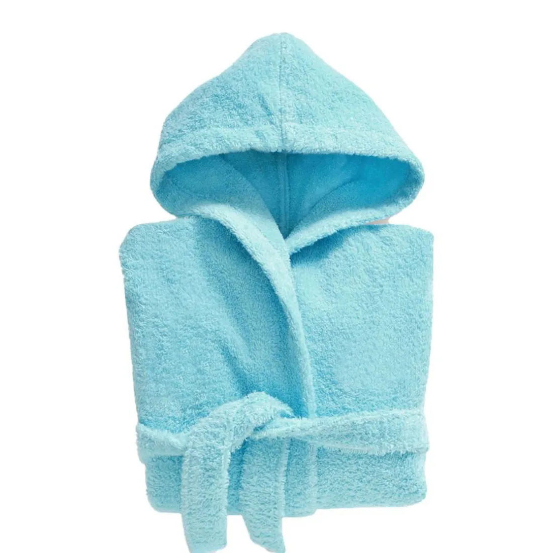 Peignoir 8 ans en Coton Laureat Bleu aqua