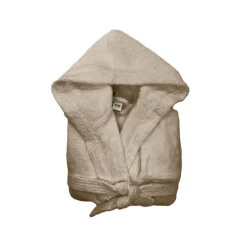 Peignoir à Capuche en Coton 470 gm² - Beige Ficelle TERTIO®