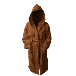 Peignoir à Capuche en Coton 470 gm² TERTIO® -Taupe