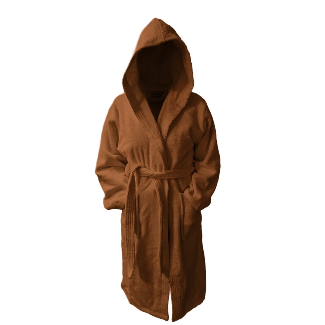 Peignoir à Capuche en Coton 470 gm² TERTIO® -Taupe