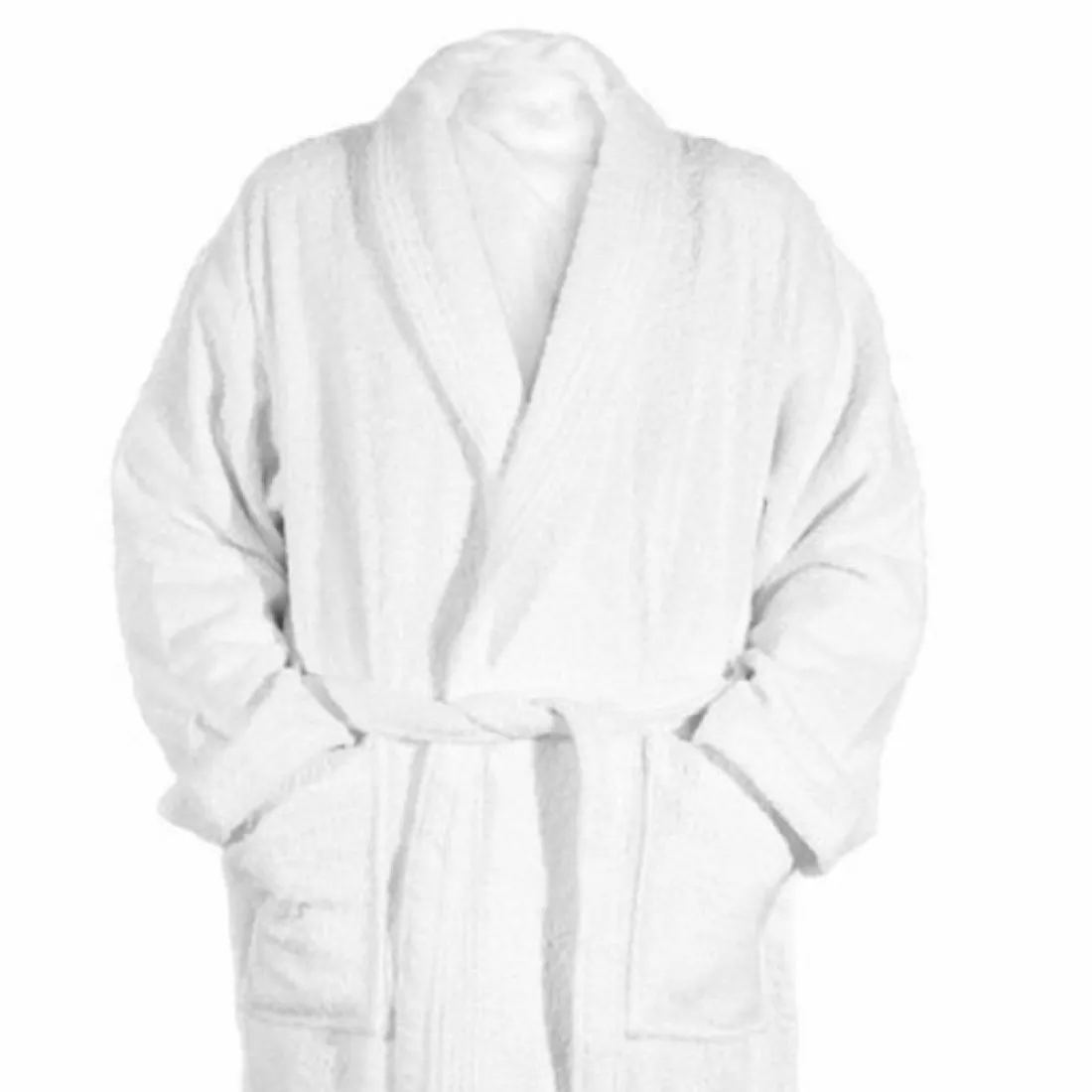 Peignoir à Col Chale 450 m² TERTIO® - Blanc