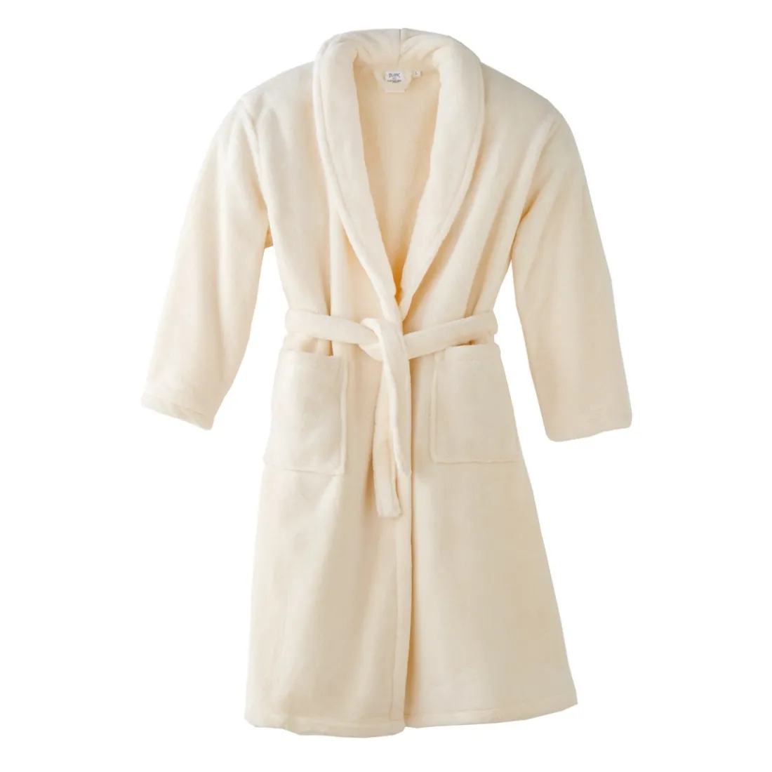 Peignoir bain col châle microfibre ATHENA ivoire