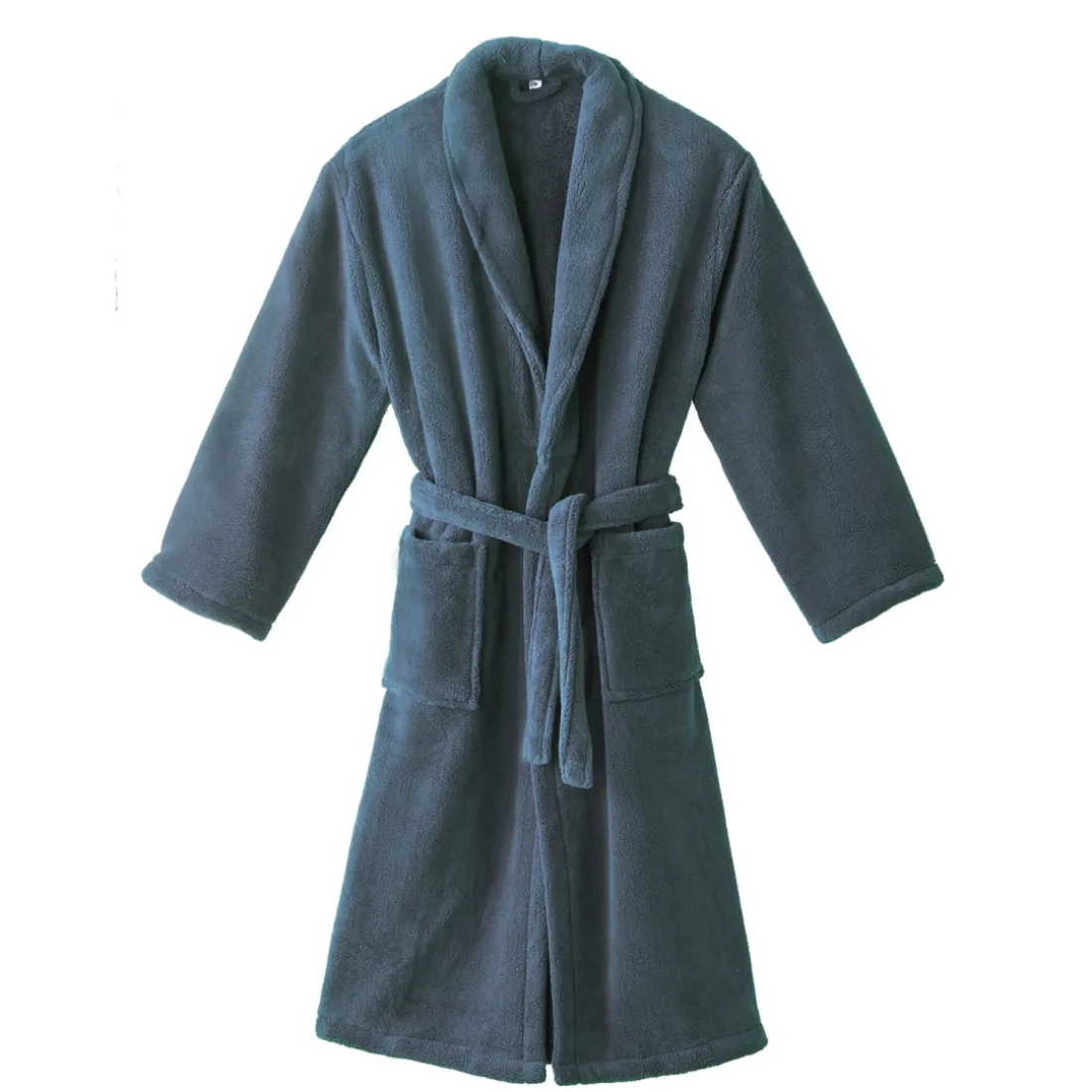Peignoir bain col châle microfibre ATHENA anthracite