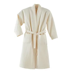 Peignoir bain nid d'abeille MANOIR Craie
