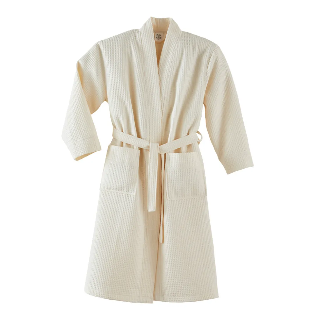 Peignoir bain nid d'abeille MANOIR Craie