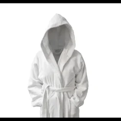 Peignoir de Bain à capuche Coton 470 gm² Blanc TERTIO®