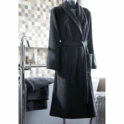 Peignoir de bain col châle coton 420 gr/m² Anthracite