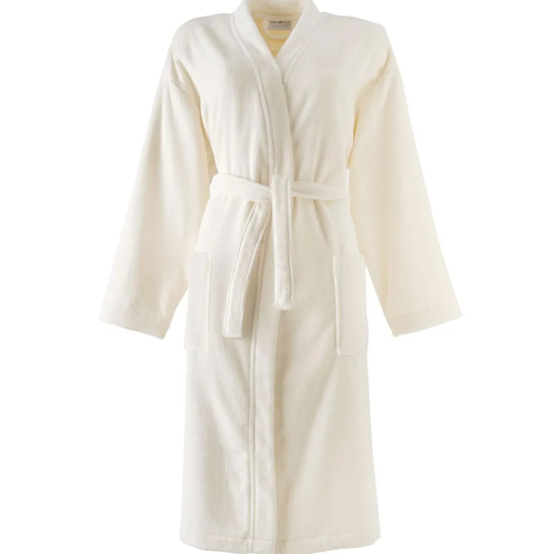 Peignoir de bain coton ivoire ALICIA