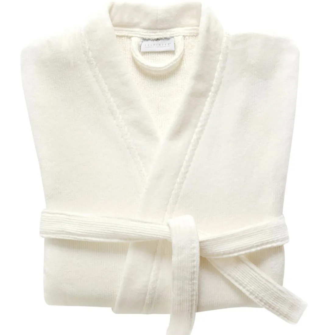 Peignoir de bain coton ivoire ALICIA