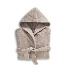 Peignoir de bain enfant LAUREAT en coton beige ficelle