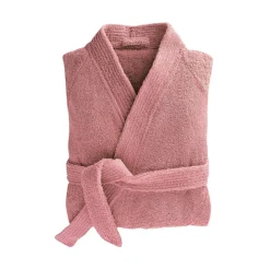 Peignoir de bain LAUREAT rose bois de rose en coton