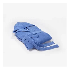 Peignoir de voyage à capuche RANGER 300 g - Bleu Lavande