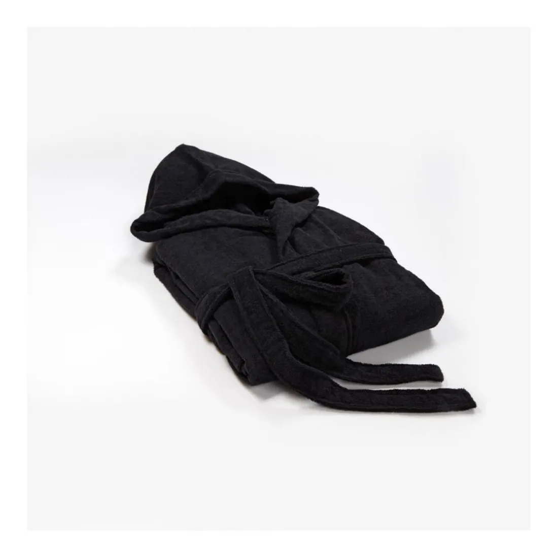Peignoir de voyage RANGER, à capuche 300g Noir