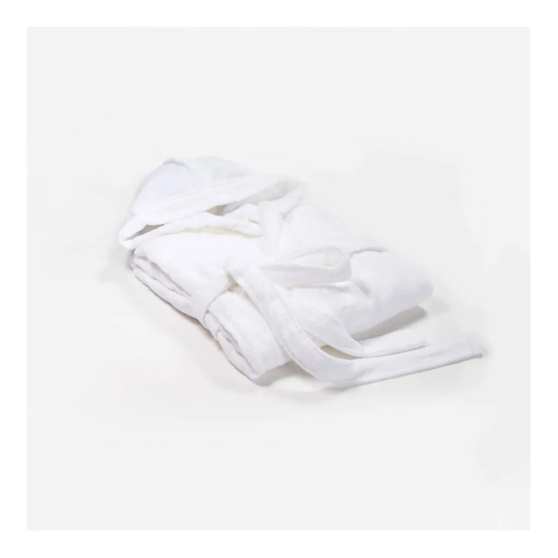 Peignoir de voyage RANGER, à capuche 300g, Blanc