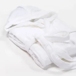 Peignoir de voyage RANGER, à capuche 300g, Blanc