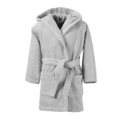 Peignoir enfant en coton LAUREAT gris