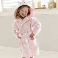 Peignoir enfant en coton RENATO rose