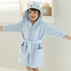 Peignoir enfant en coton RENATO bleu