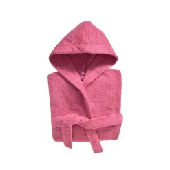 Peignoir enfant rose LAUREAT en coton