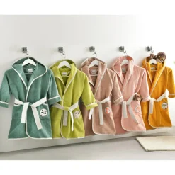 Peignoir enfant rose PETITES BETES en coton