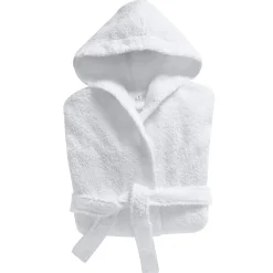 Peignoir enfant uni lauréat 340gm2 - Blanc