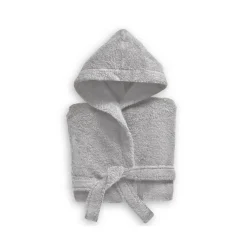 Peignoir enfant uni lauréat 340gm2 - Gris