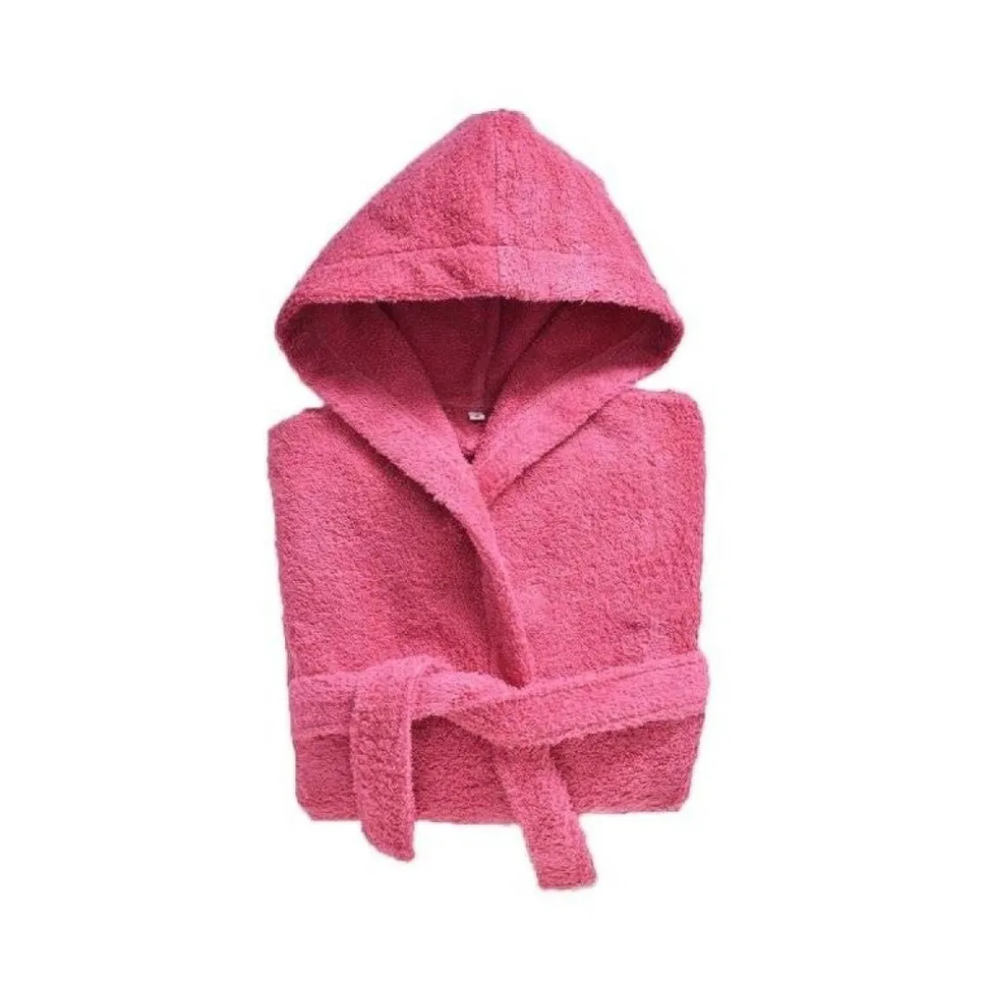 Peignoir enfant uni lauréat 340gm2 - Rose