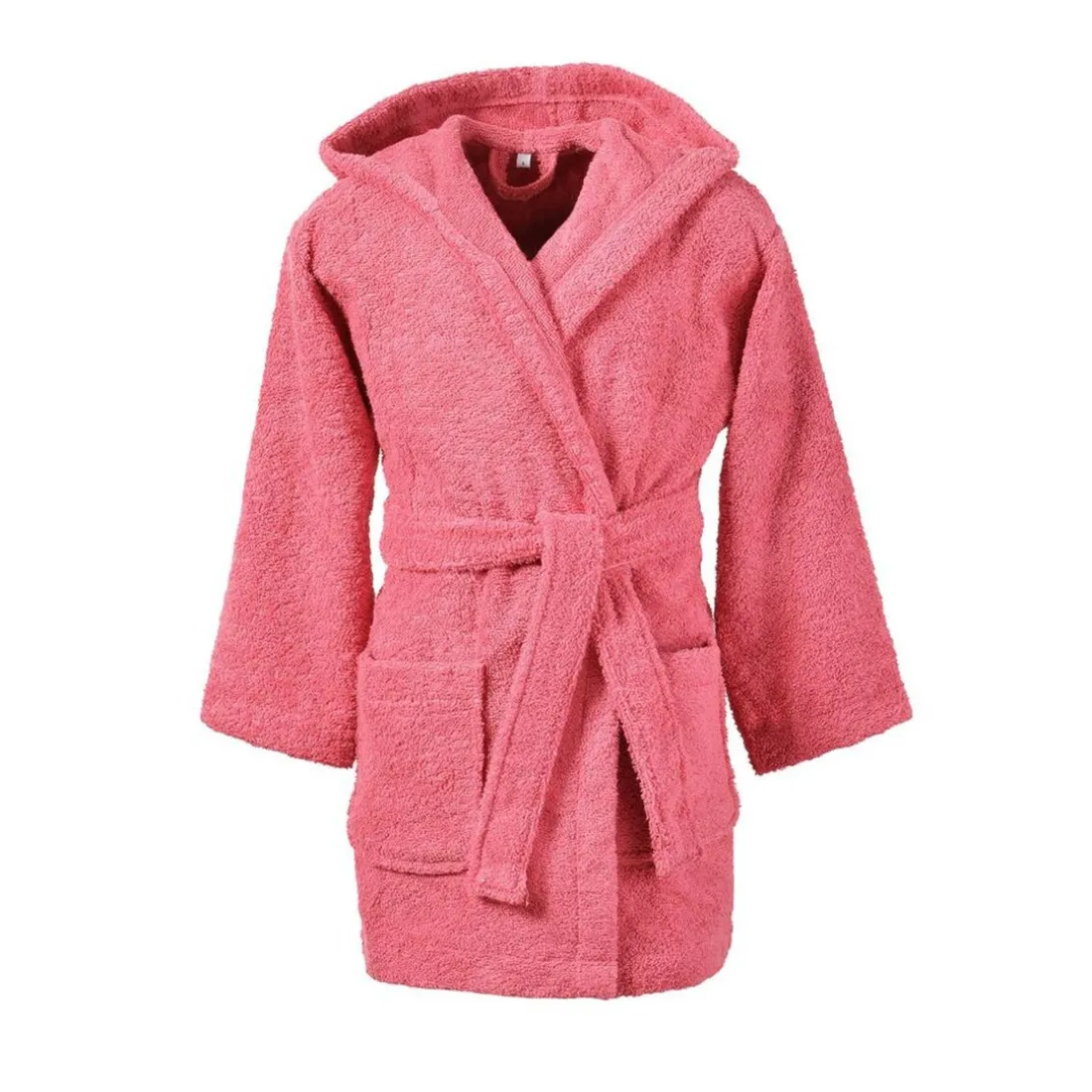 Peignoir enfant uni lauréat 340gm2 - Rose