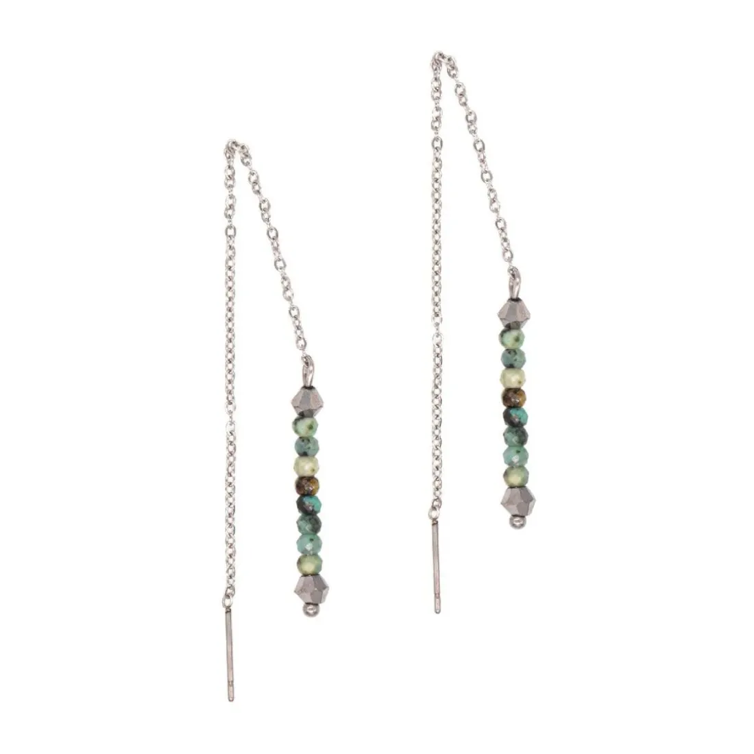 Pendantes Sloya Lumia en pierres Turquoise Africain