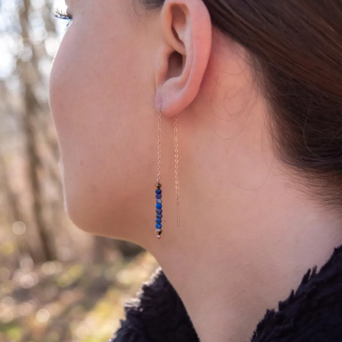 Pendantes Sloya Lumia en pierres Lapis-lazuli