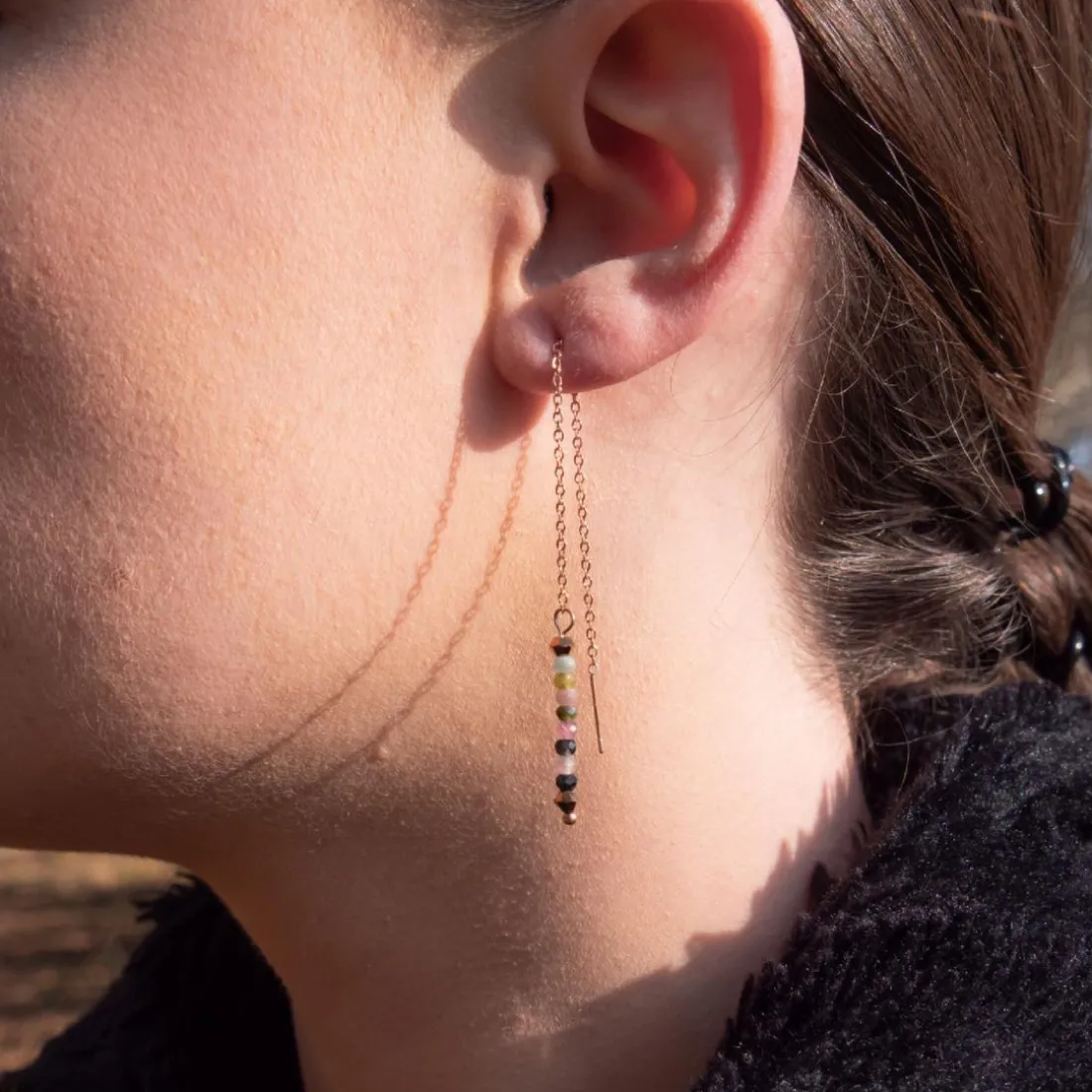 Pendantes Sloya Lumia en pierres Tourmaline