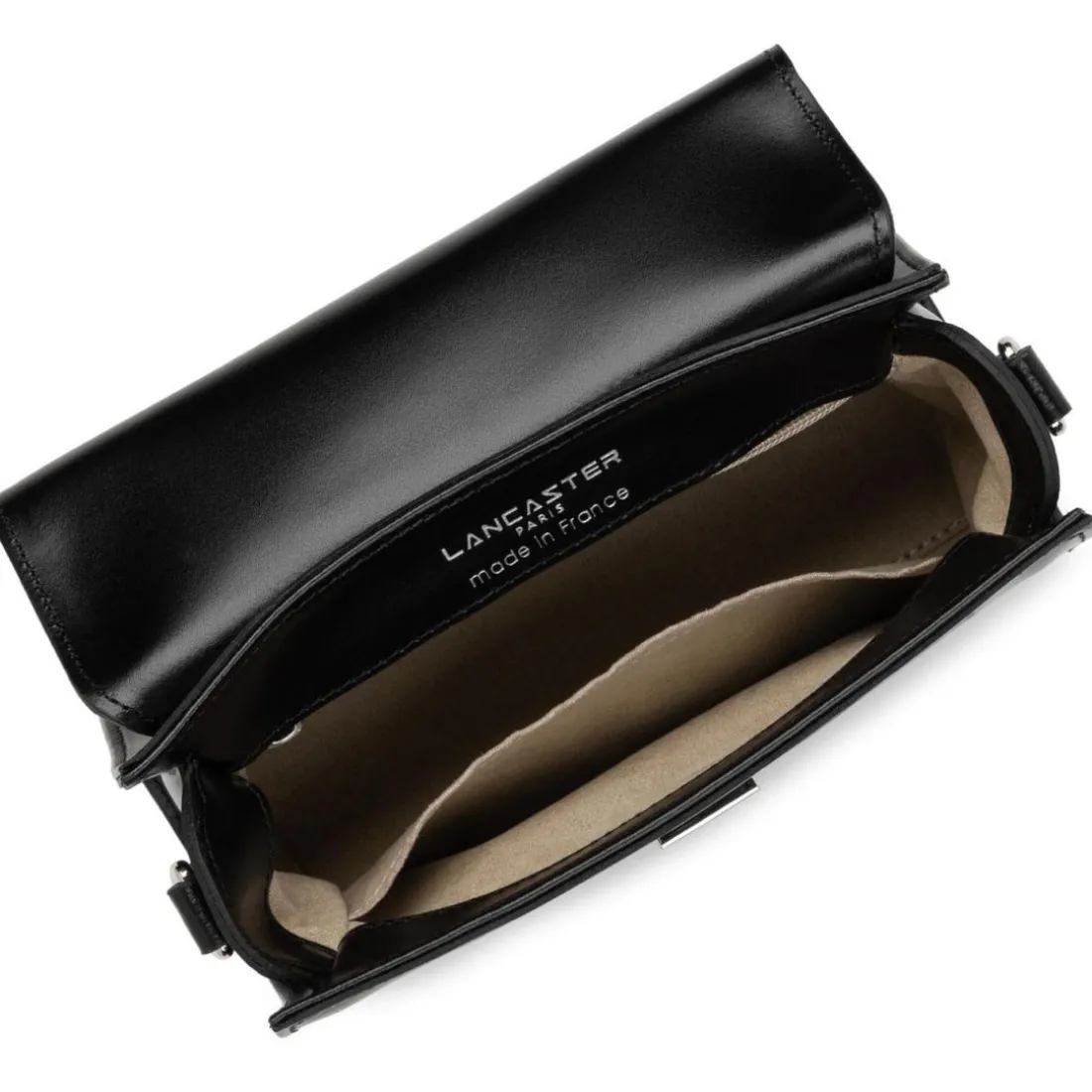 Petit sac à main en cuir noir Suave Even