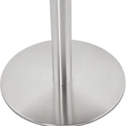 Petite table de bureau ou à diner ronde 'INDIANA' noire