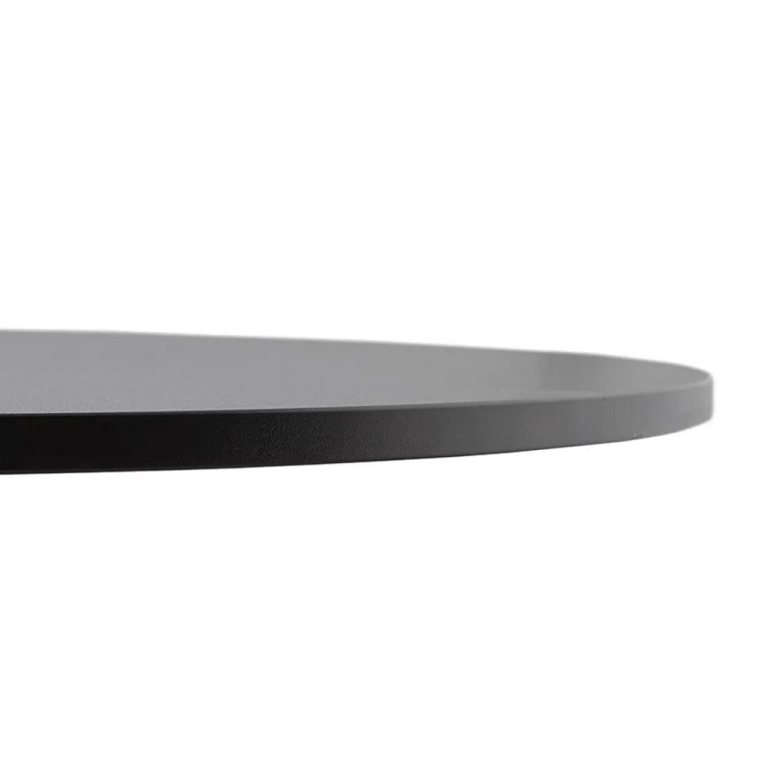 Petite table de bureau ou à diner ronde 'DALLAS' noire