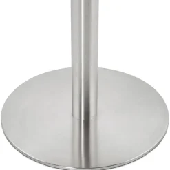 Petite table de bureau ou à diner ronde 'DALLAS' blanche