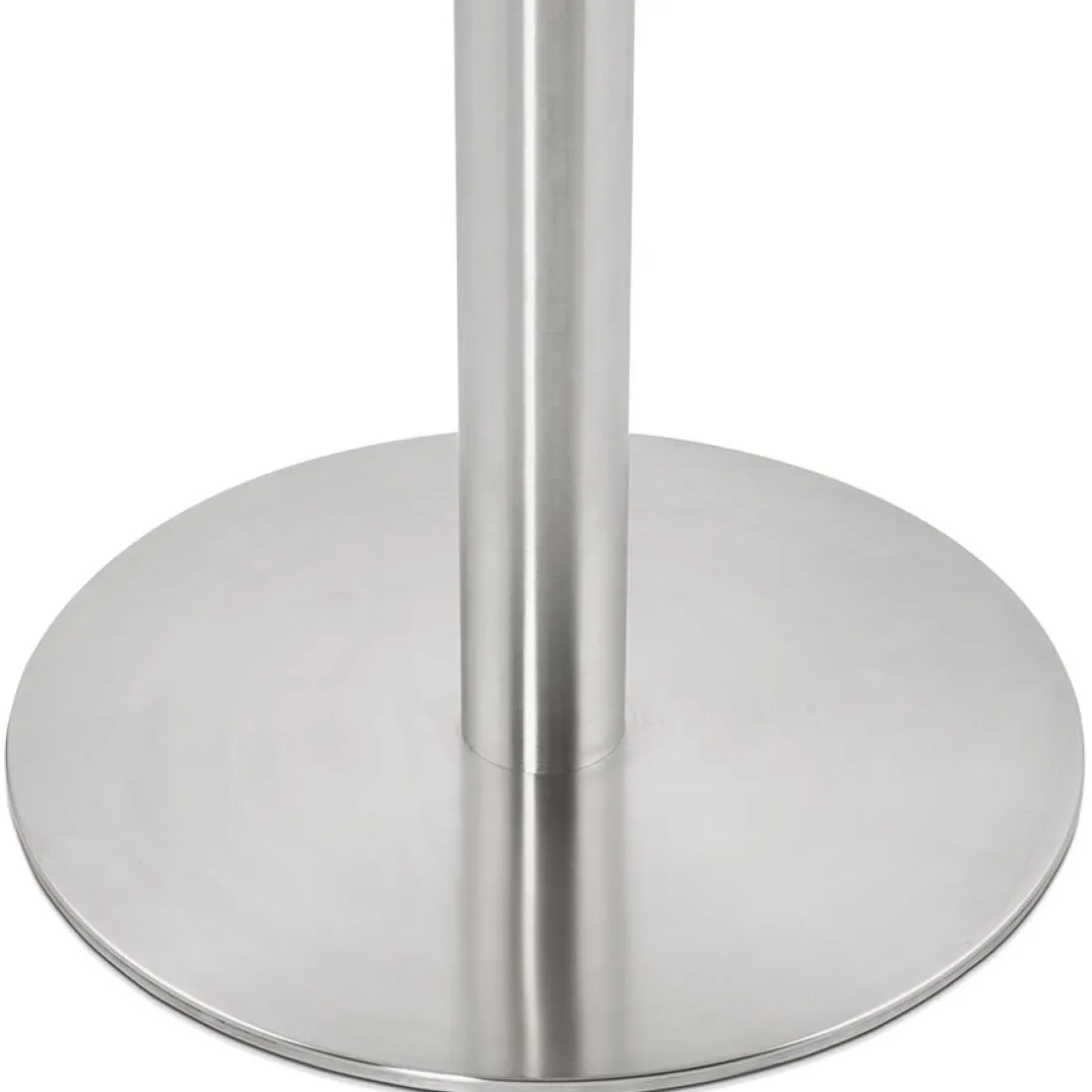Petite table de bureau ou à diner ronde 'DALLAS' blanche