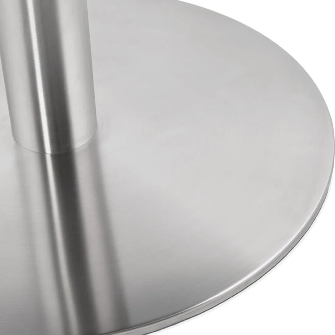 Petite table de bureau ou à diner ronde 'DALLAS' blanche