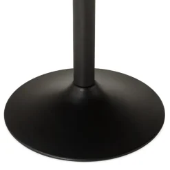 Petite table de bureau ou à diner ronde 'CHEF' noire