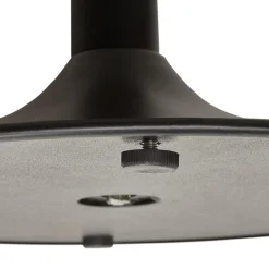Petite table de bureau ou à diner ronde 'CHEF' noire