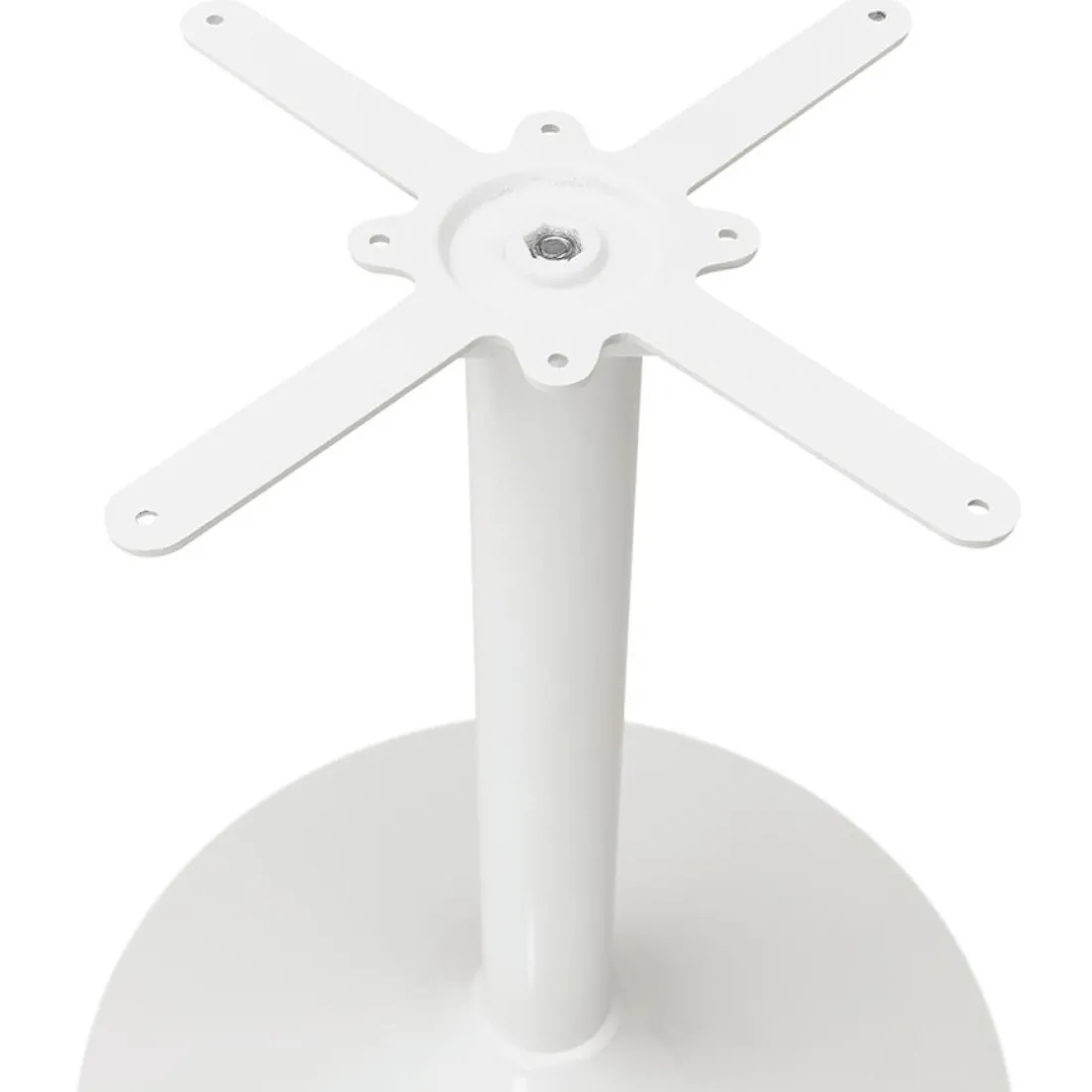 Pied de table 'BIANKO' en métal blanc