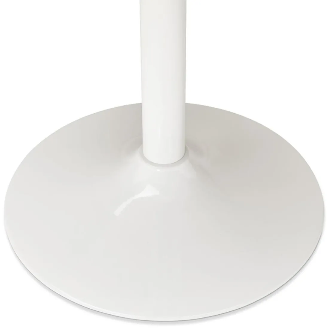 Pied de table 'BIANKO' en métal blanc