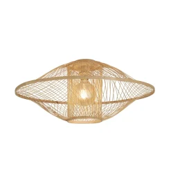 Plafonnier Maui bambou abat-jour naturel