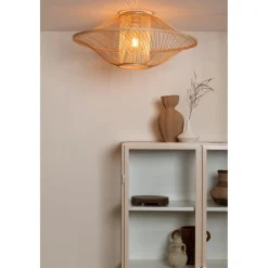Plafonnier Maui bambou abat-jour naturel