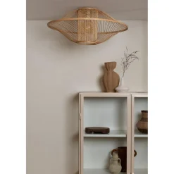Plafonnier Maui bambou abat-jour naturel